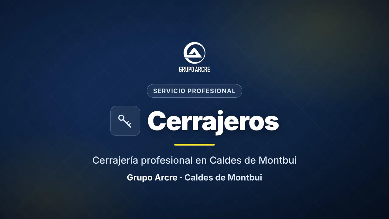 Cerrajería profesional en Caldes de Montbui