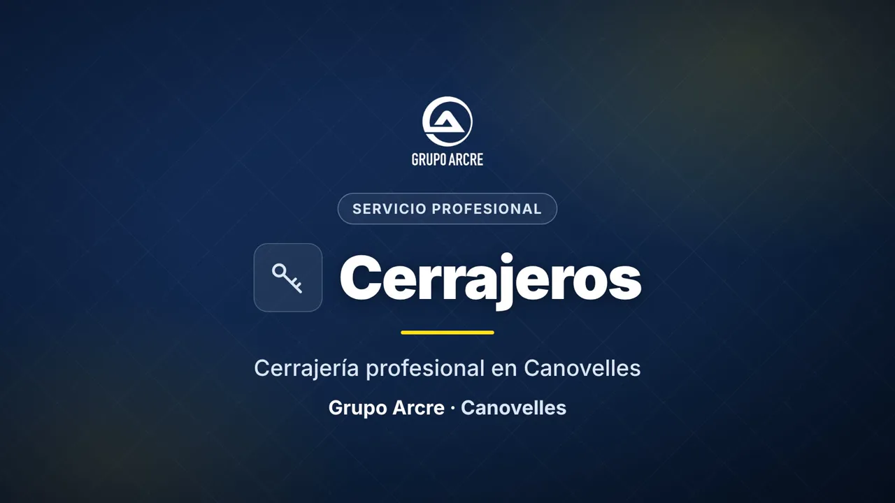 Cerrajería profesional en Canovelles